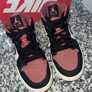 Womens Air Jordan mids canyon rust color